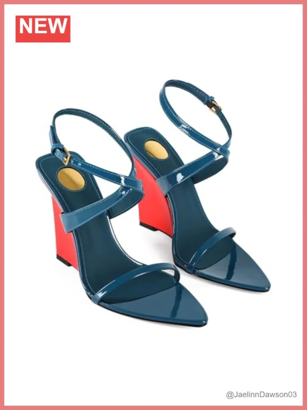 Strappy Wedge Sandals Women Heeled Open Toe PU